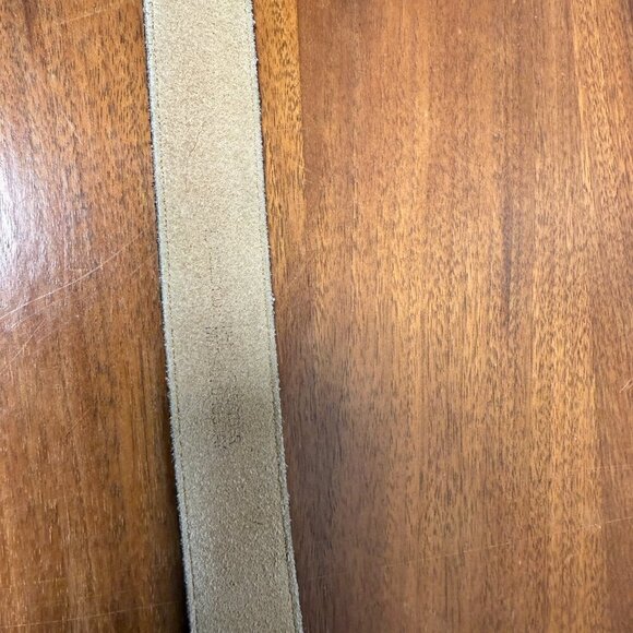 Vintage Hippy Black Belt, Brass Tone Buckle, Unisex - Picture 7 of 7